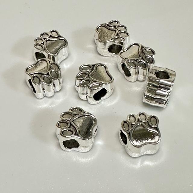 肉球 大穴 アクセント ロンデル ビーズ 8個セット |  | 01