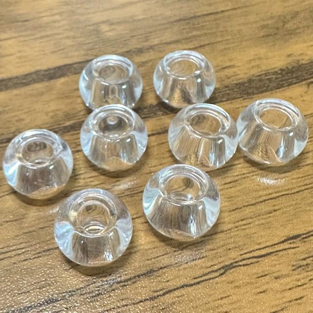 10個  大穴 ガラス ビーズ ロンデル 15x10mm |  | 04