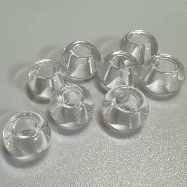 10個  大穴 ガラス ビーズ ロンデル 15x10mm |  | 05