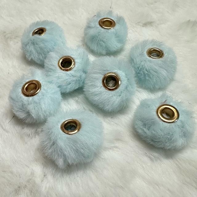 値下げ 8個 ファー ポンポン ロンデル 大穴 ビーズ |  | 11