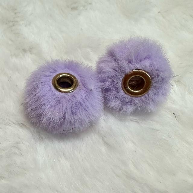 値下げ 8個 ファー ポンポン ロンデル 大穴 ビーズ |  | 14