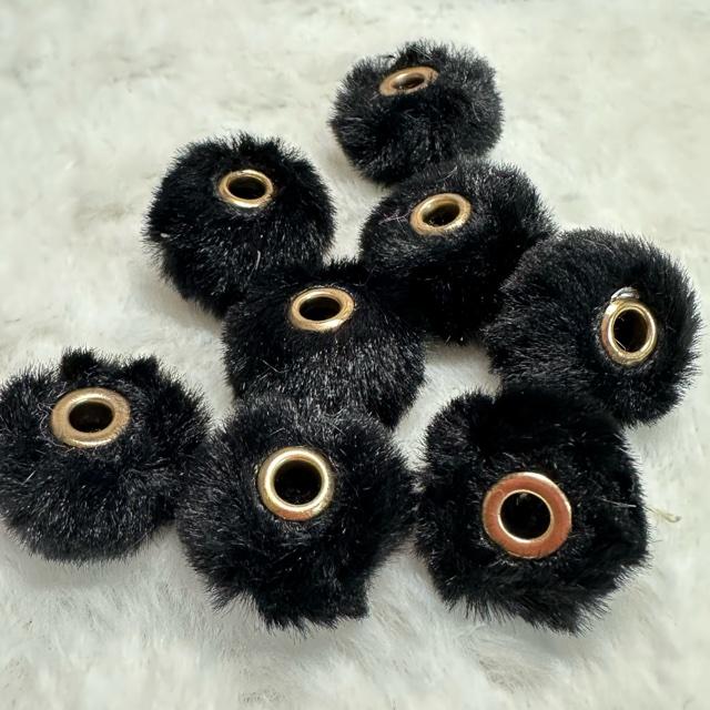 値下げ 8個 ファー ポンポン ロンデル 大穴 ビーズ |  | 03