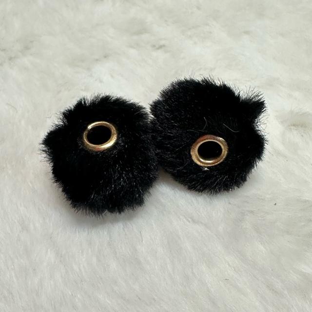 値下げ 8個 ファー ポンポン ロンデル 大穴 ビーズ |  | 04