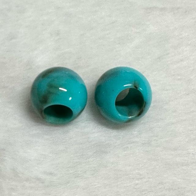 30個 天然石風 大穴 プラスチック ビーズ |  | 14