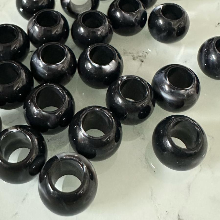 30個 天然石風 大穴 プラスチック ビーズ |  | 20