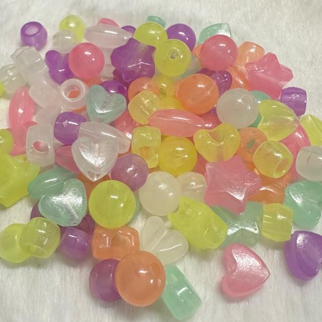 80個 蓄光 アクリル ゼリー ビーズ |  | 04