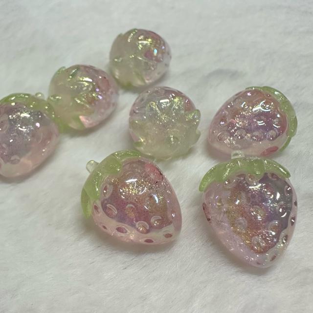 1個 いちご アクリル ビーズ  レッド or ピンク |  | 04