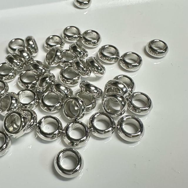 40個 プラスチック スペーサー 大穴 ロンデル ビーズ |  | 04