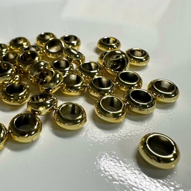 40個 プラスチック スペーサー 大穴 ロンデル ビーズ |  | 07