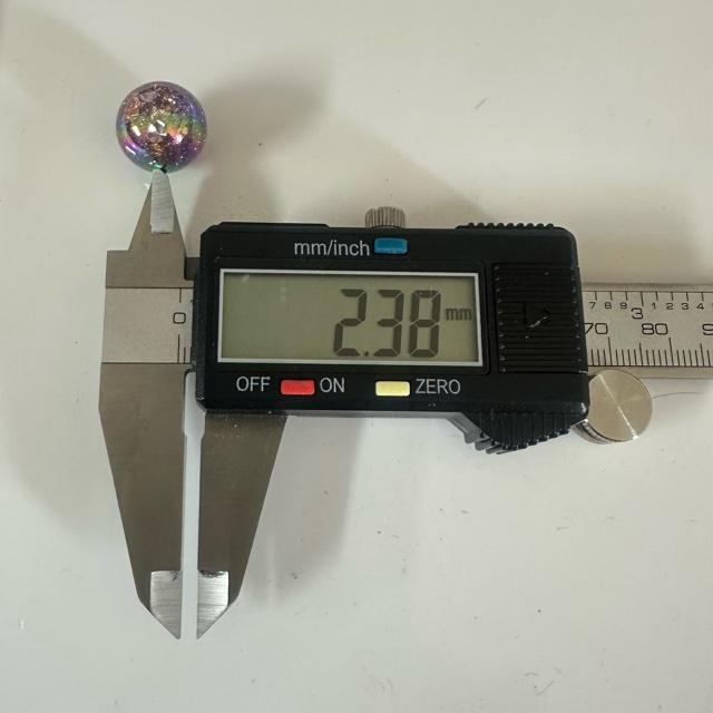 1個 16mm ラメ 金箔 宇宙 ビーズ パープル |  | 09