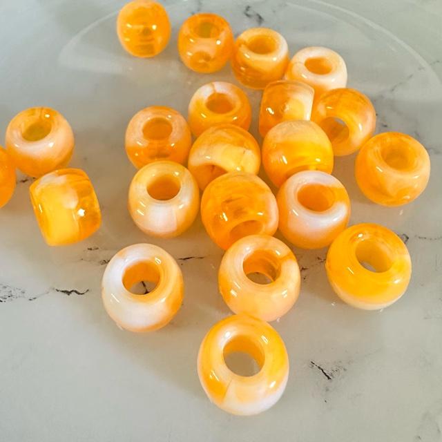 30個 11mm 大穴 プラスチック ビーズ マーブル |  | 10