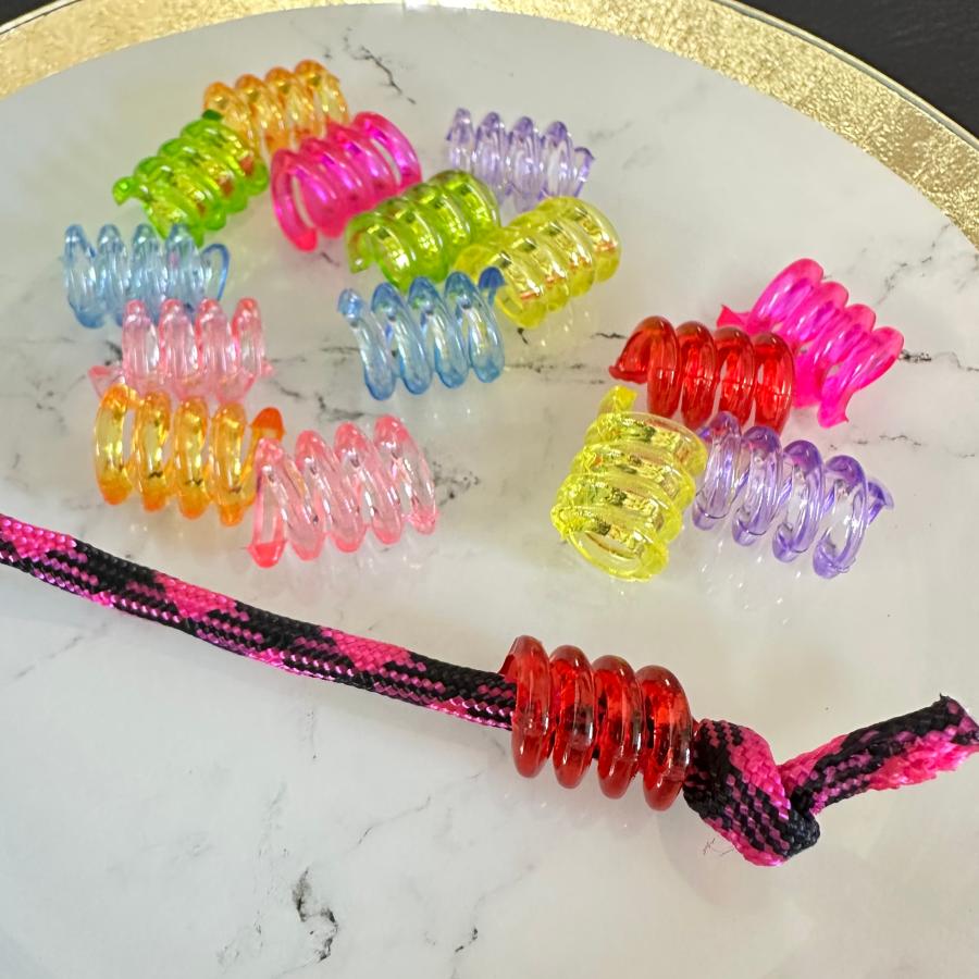 16個 スプリング クリア アクリル 大穴 ビーズ ミックスカラー |  | 02