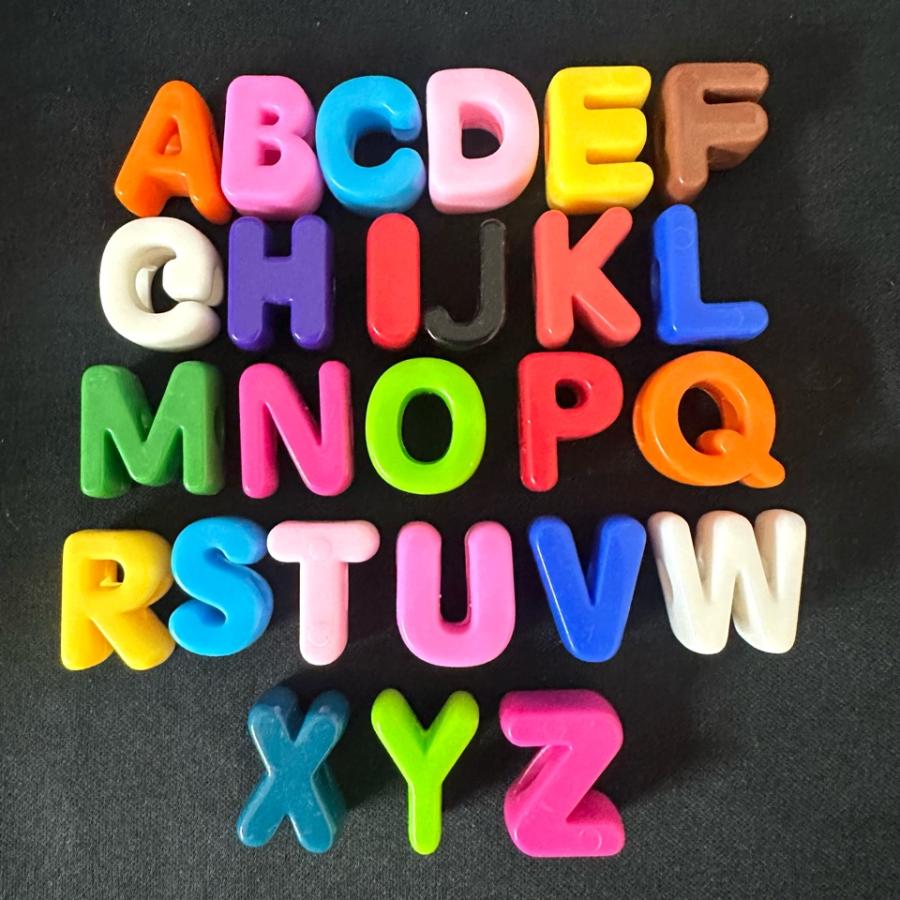 4個 アクリル 大穴 アルファベット ビーズ |  | 11