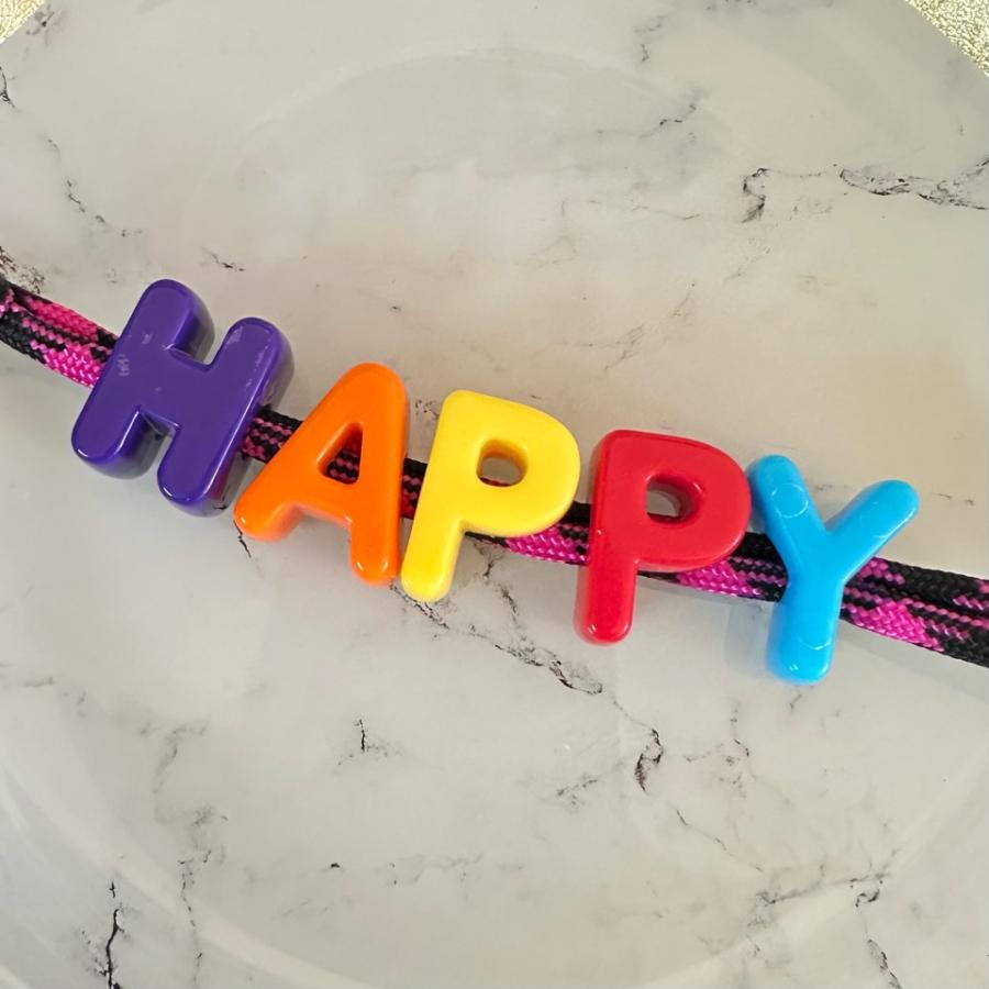 4個 アクリル 大穴 アルファベット ビーズ |  | 09