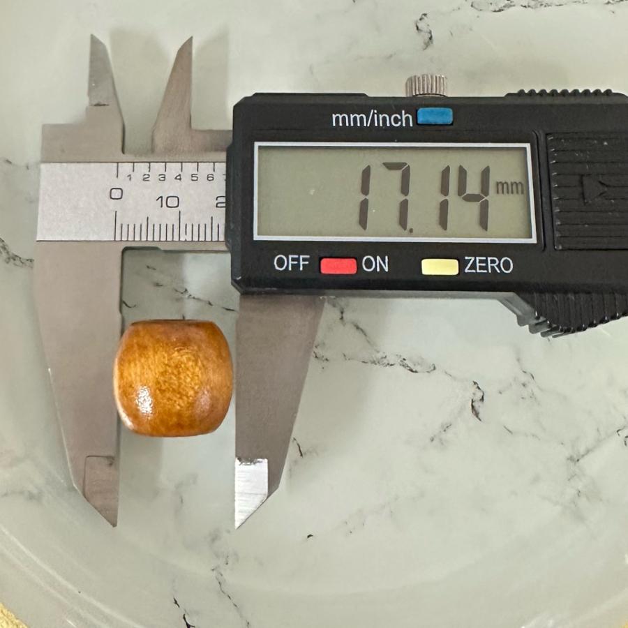 10個 大穴 ウッドビーズ大 16mm×17mm |  | 07