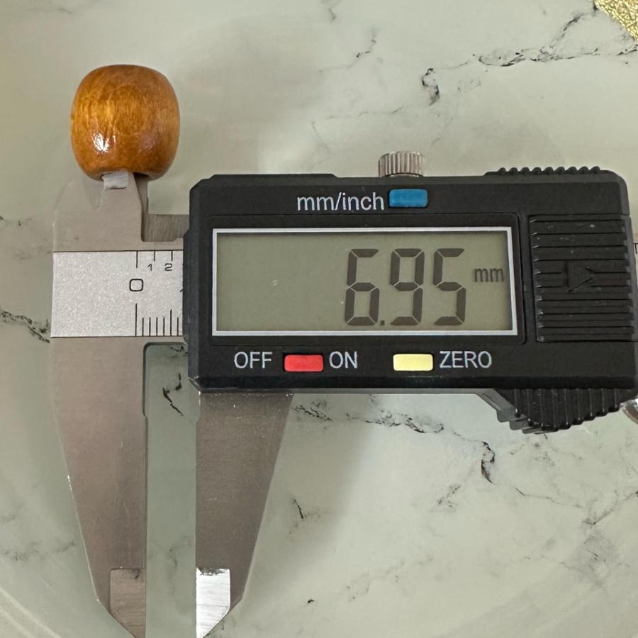 10個 大穴 ウッドビーズ大 16mm×17mm |  | 08