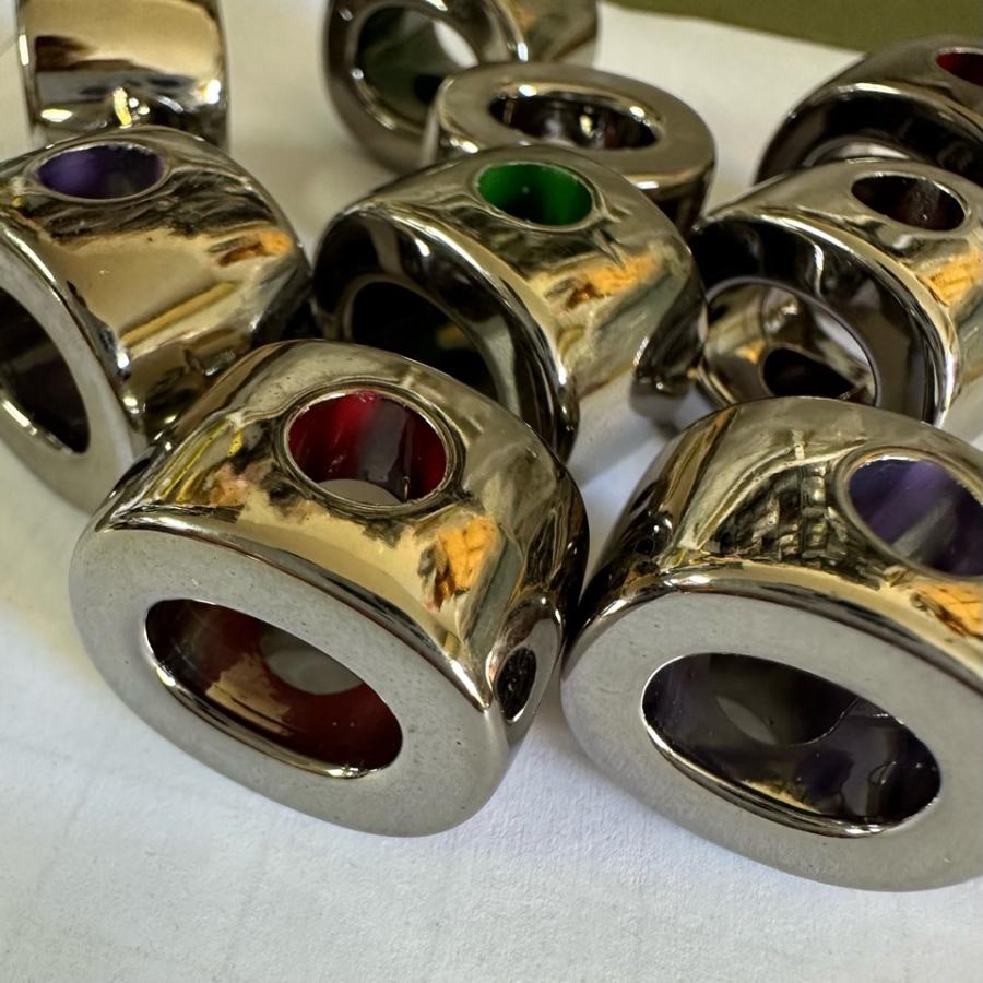 1個 アクリル 大穴 アルファベット ビーズ ガンメタ |  | 18