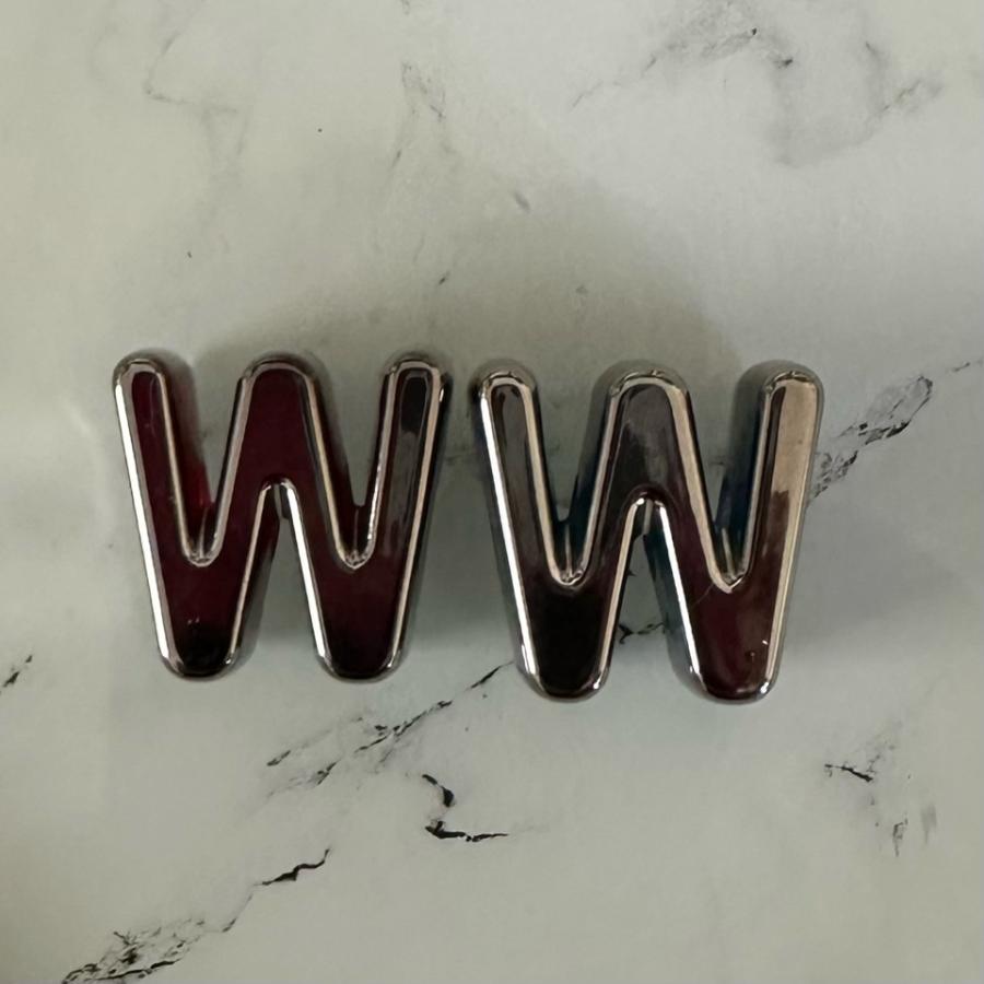 1個 アクリル 大穴 アルファベット ビーズ シルバー |  | 16