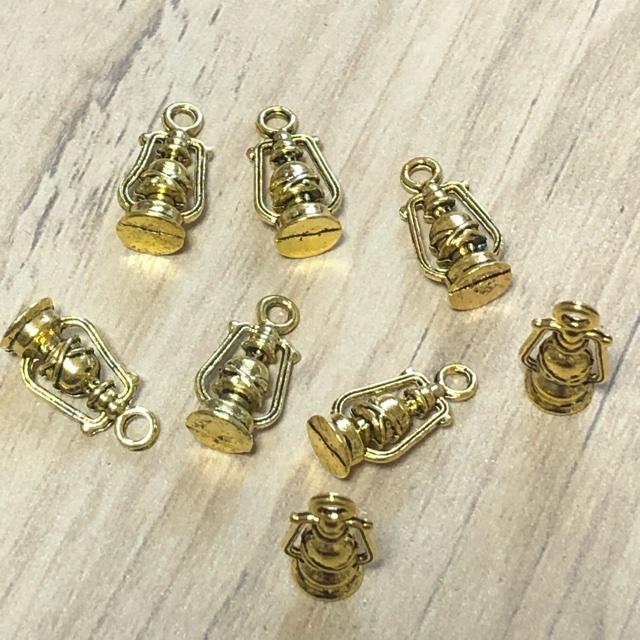 ランタン チャーム ゴールド 6個セット : Guild by PoD 手芸パーツ