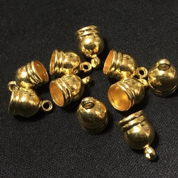 金属製 タッセル キャップ カバー ゴールド  10個セット | 