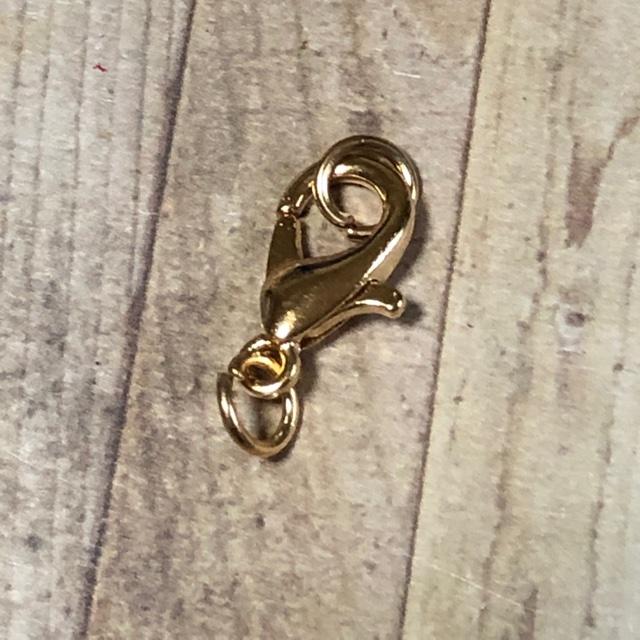 ゴールド ロブスター カニカン 丸カン付き 留め具 金具  12mm 12個セット |  | 04