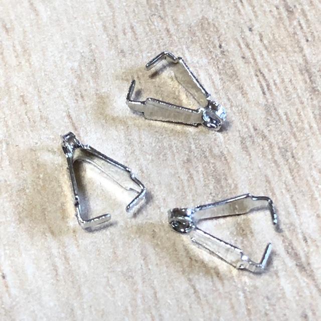シルバー A バチカン クリップ 留め具 金具   8mm 40個セット | 