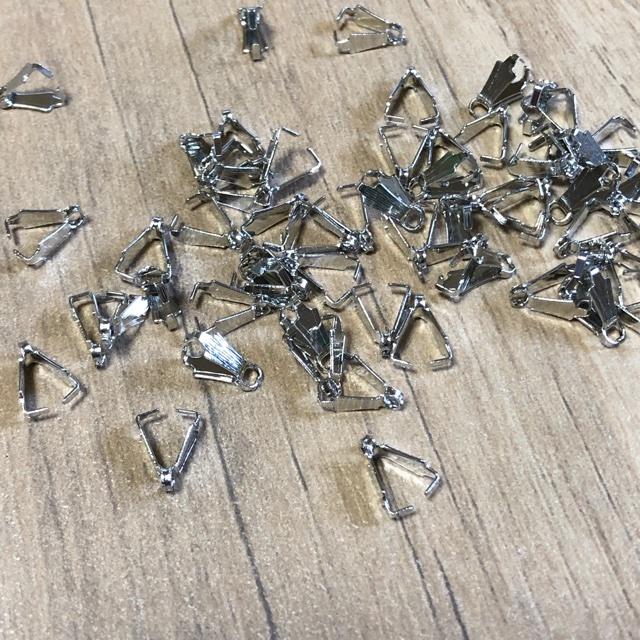 シルバー A バチカン クリップ 留め具 金具   8mm 40個セット |  | 01