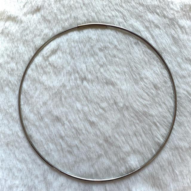 4個 10cm ビーズリース用 ワイヤー 接続金具付き シルバー : Guild by