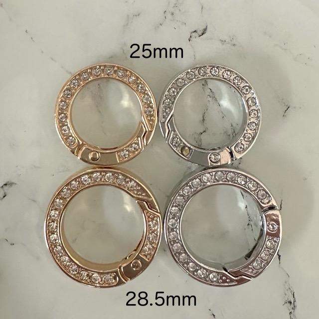 1個 25mm 合金カラビナ スプリングゲート キー リング |  | 16