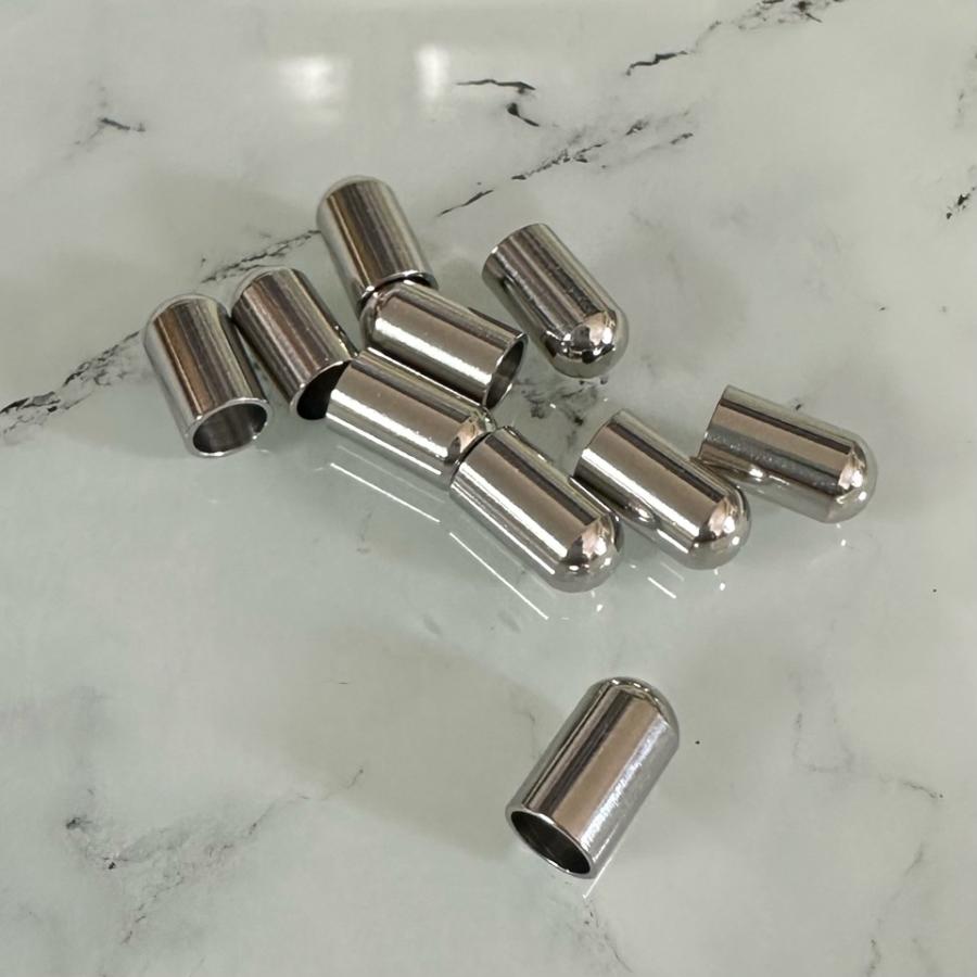10個 ステンレス　エンドキャップ アグレット 内径4.2mm | 