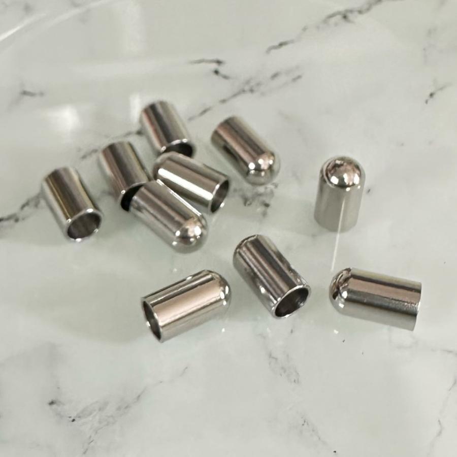 10個 ステンレス　エンドキャップ アグレット 内径4.2mm |  | 01