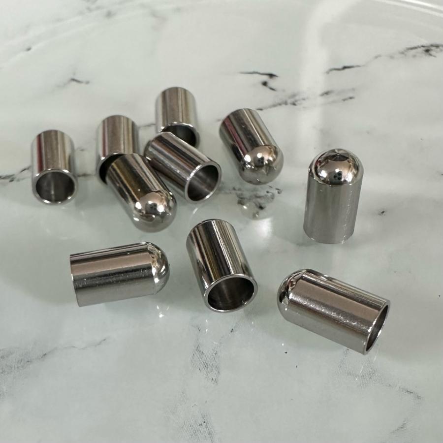 10個 ステンレス　エンドキャップ アグレット 内径4.2mm |  | 02