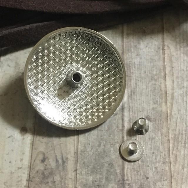 ネジ式 コンチョ シルバー×ターコイズD 1個 |  | 03