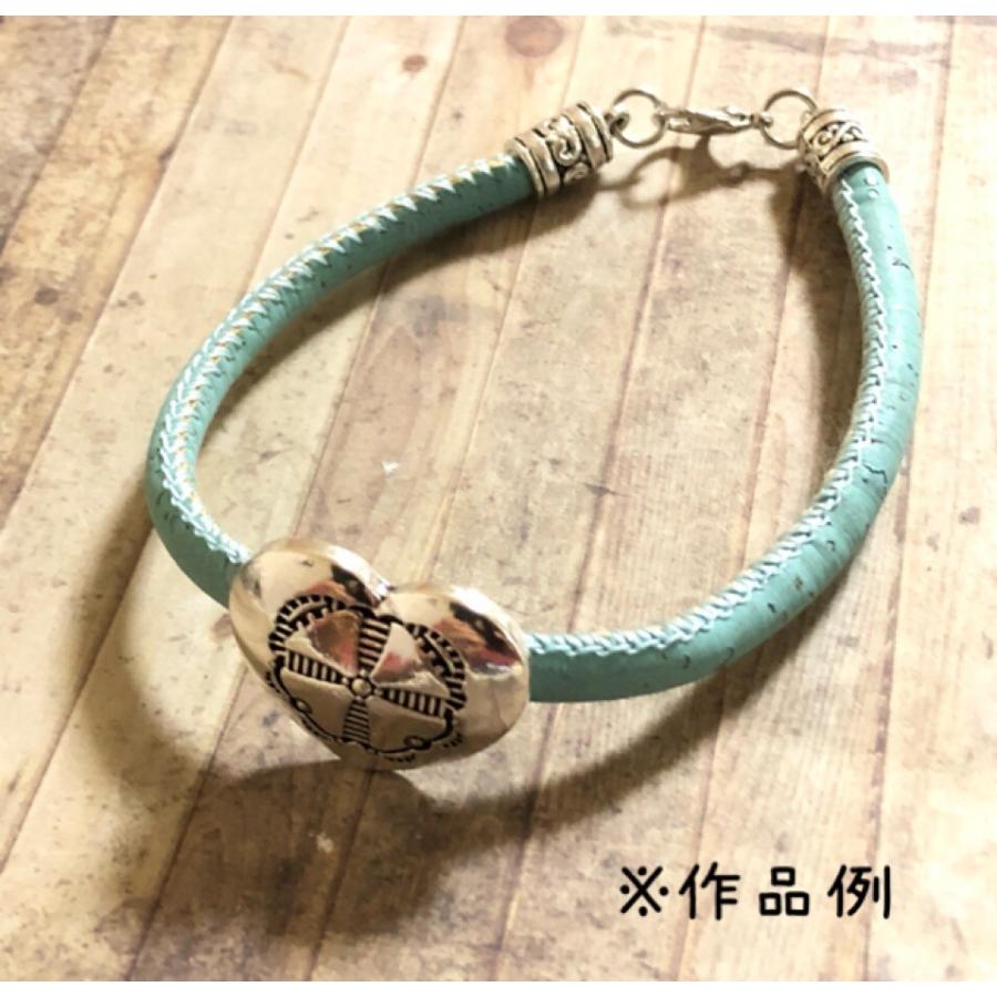 ハート ダブルホール ボタン シルバー 1個 |  | 04