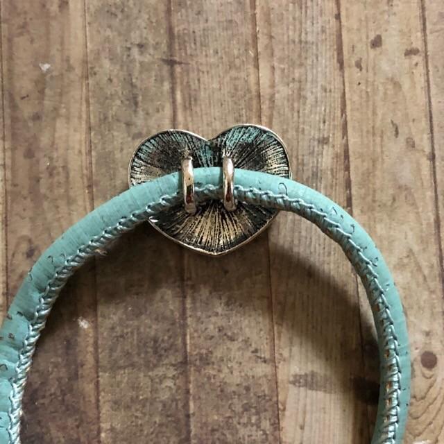 ハート ダブルホール ボタン シルバー 1個 |  | 05