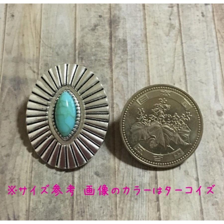 オーバル ネイビー ボタン シルバー 1個 |  | 03