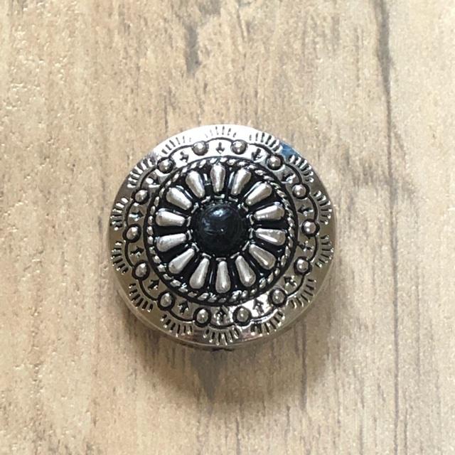 2.5cm ネジ式 コンチョ ブラック A 1個 | 