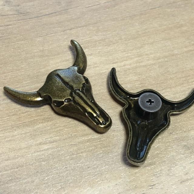 ネジ式 バッファロー　コンチョ ブロンズ 1個 | 