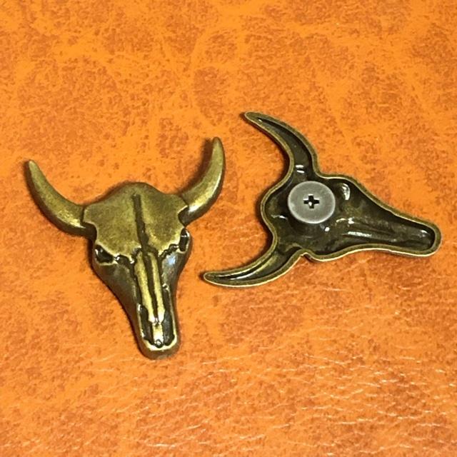 ネジ式 バッファロー　コンチョ ブロンズ 1個 |  | 04