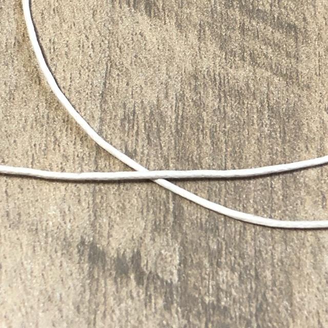 5ヤード アイボリー ワックスコットンコード  1mm 革紐 |  | 04