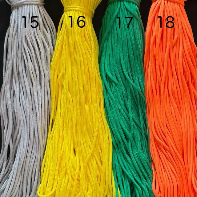1m  手芸用 7芯 パラコード ポリエステル コード  No.15〜18 | 