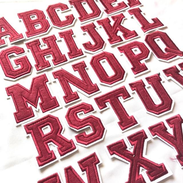 レッド アルファベット ワッペン 1枚 |  | 27