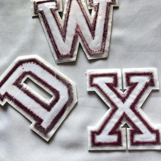 レッド アルファベット ワッペン 1枚 |  | 28