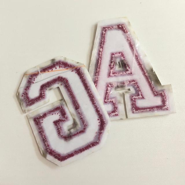 レッド アルファベット ワッペン 1枚 |  | 29