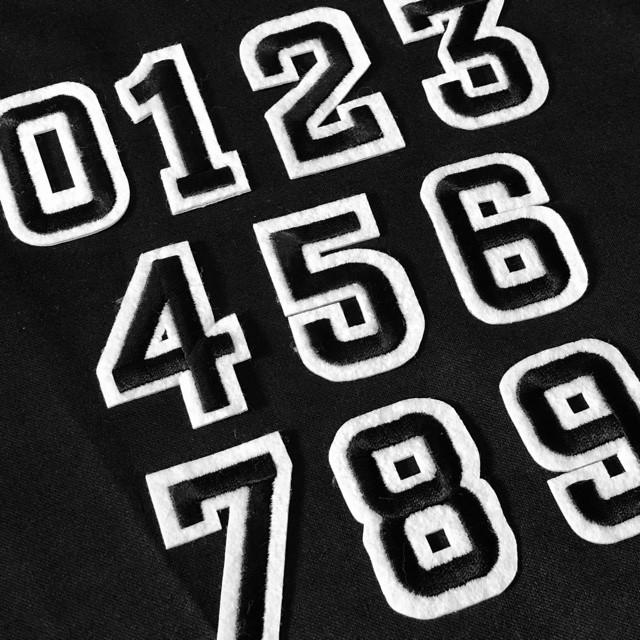 ブラック 数字 ナンバー ワッペン 1枚 |  | 11