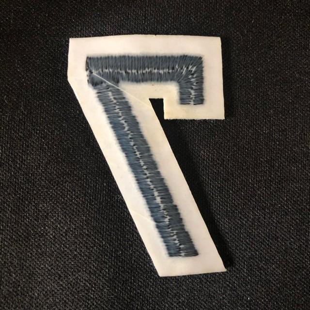ブラック 数字 ナンバー ワッペン 1枚 |  | 13