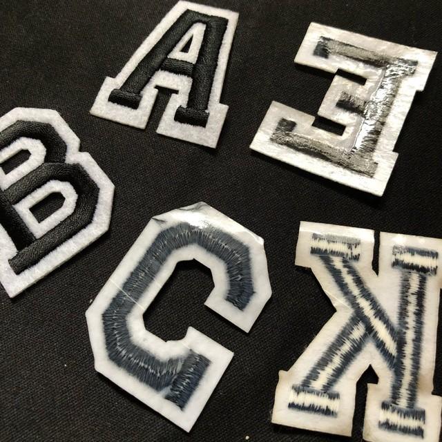 ブラック アルファベット ワッペン 1枚 |  | 29