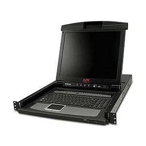 シュナイダーエレクトリック AP5816 17 Rack LCD Console English US with Integrated 16 Port Analog KVM Switch サーバー-デスクトップパソコン