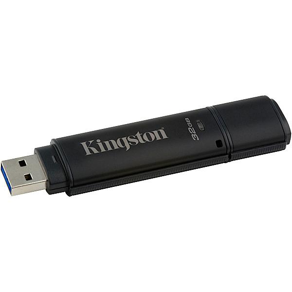 キングストン DT4000G2DM/32GB 32GB DataTraveler 4000 G2 DM USBメモリー USB3.0 ブラック 256ビット AES暗号化機能付 S…