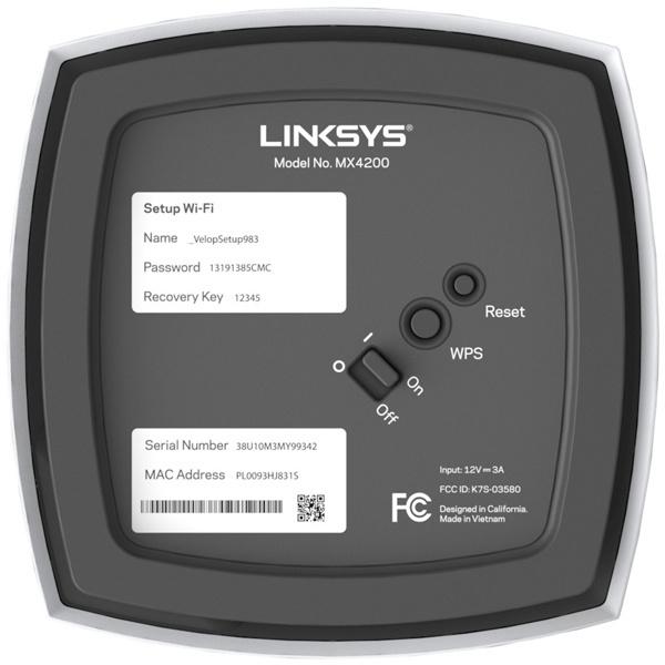LINKSYS MX4200-JP Velop AX4200 Wi-Fi 6 トライバンド メッシュ LINKSYS MX4200-JP Velop AX4200 Wi-Fi 6 トライバンド メッシュ